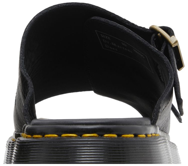 Dr Martens Dayne Made in England Leather Slide Sandals Black