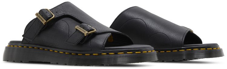 Dr Martens Dayne Made in England Leather Slide Sandals Black