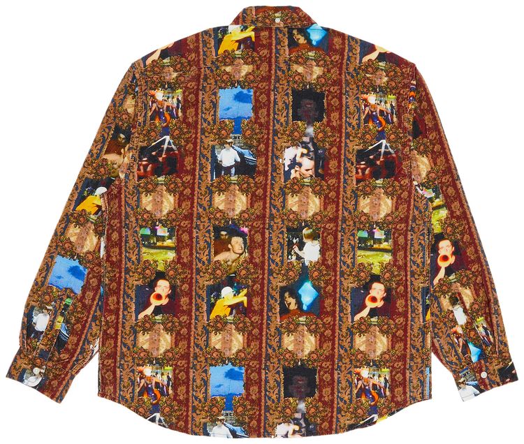 Supreme x Mark Leckey Hardcore Printed Corduroy Shirt Multicolor