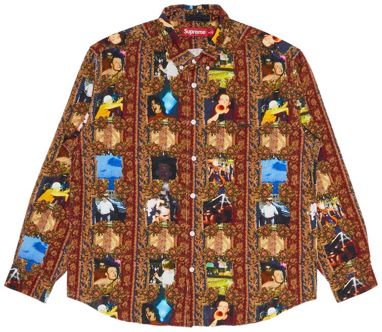 Supreme x Mark Leckey Hardcore Printed Corduroy Shirt Multicolor