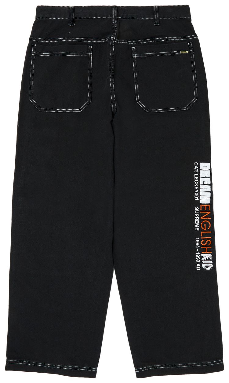 Supreme x Mark Leckey Dream English Kid Twill Panel Pants Black