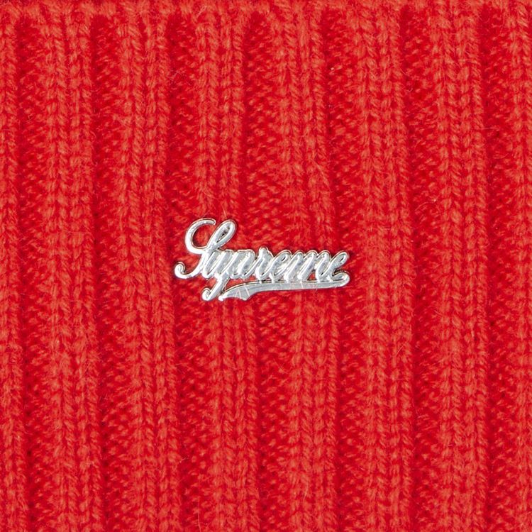 Supreme Stripe Cashmere Beanie Red
