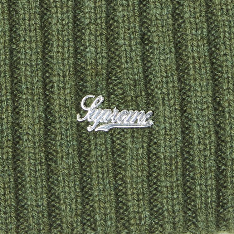 Supreme Stripe Cashmere Beanie Olive