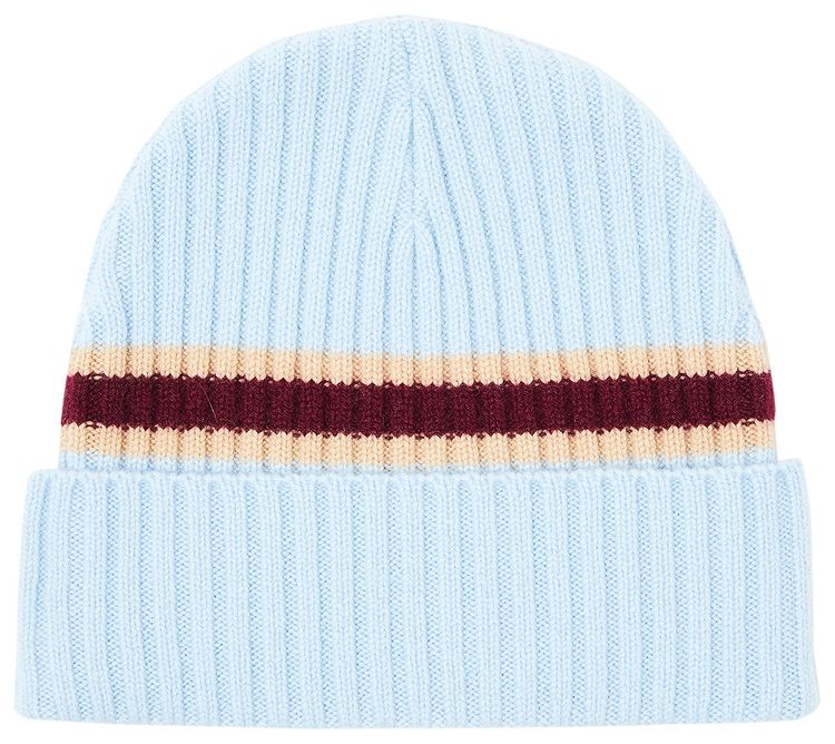 Supreme Stripe Cashmere Beanie Pale Blue