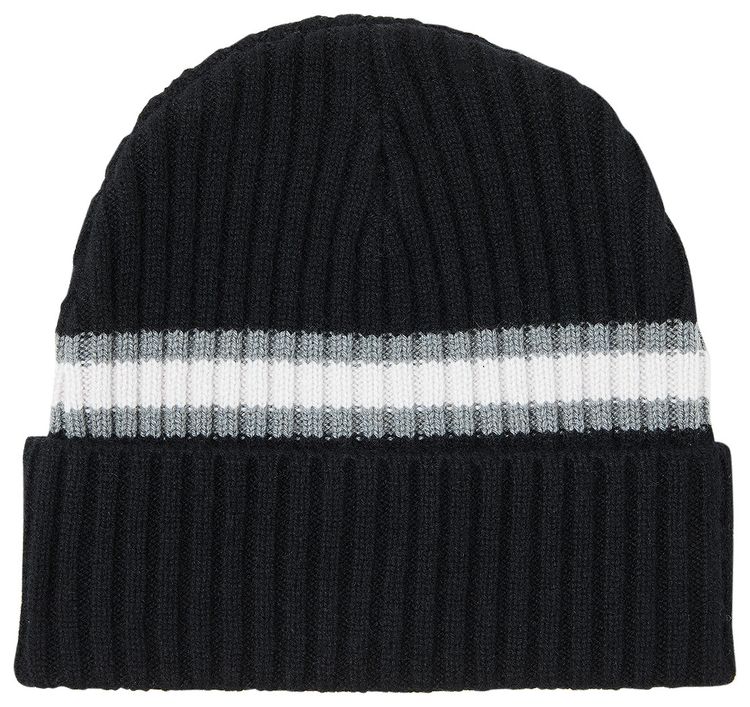 Supreme Stripe Cashmere Beanie Black