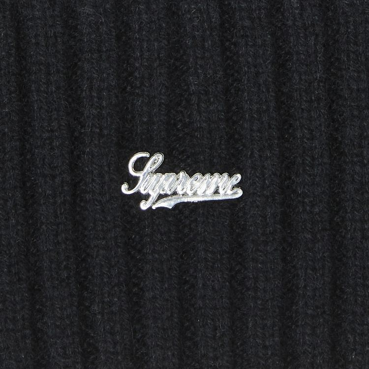 Supreme Stripe Cashmere Beanie Black