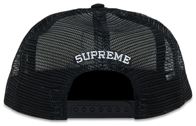 Supreme Pin Up Mesh Back 5 Panel Black