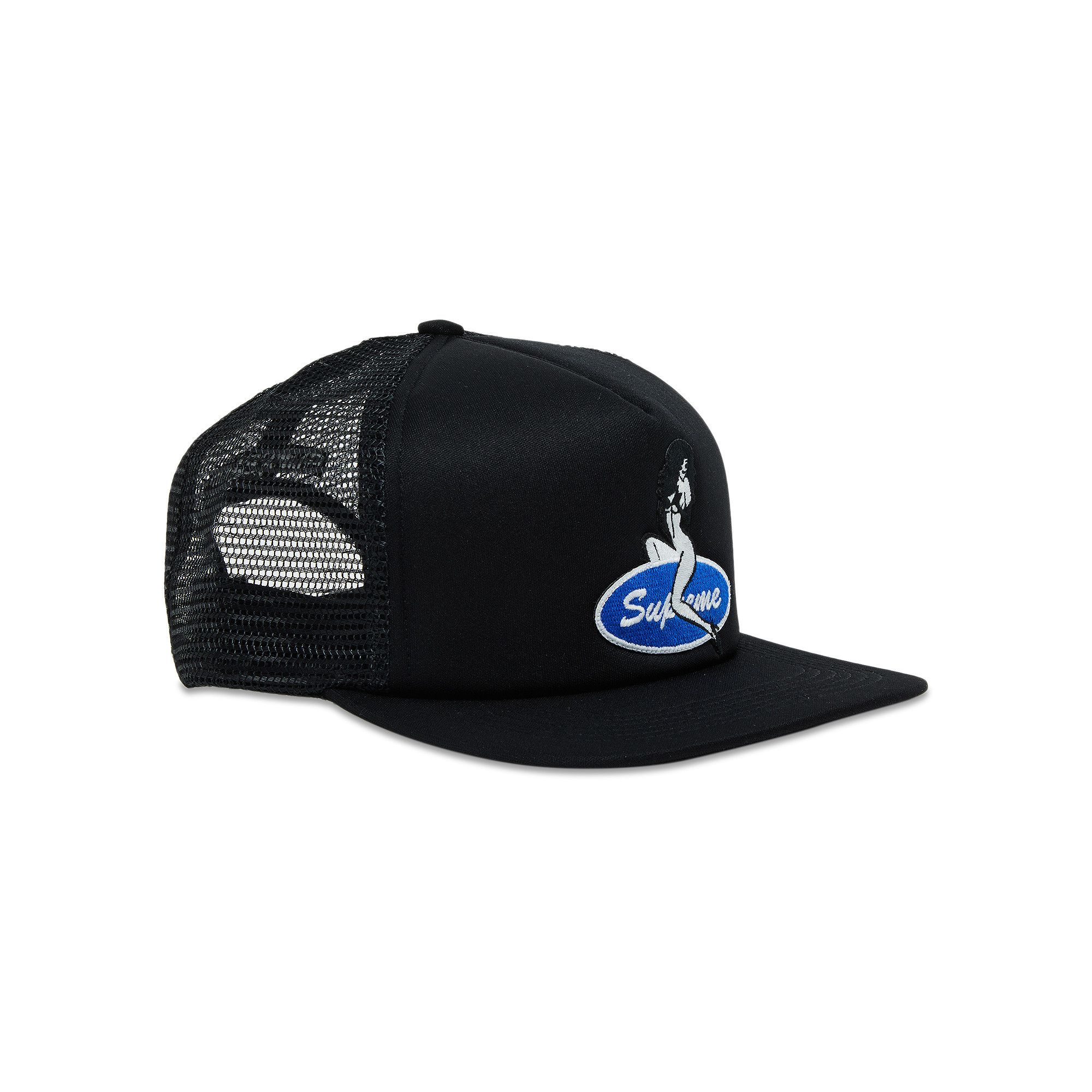 Buy Supreme Pin Up Mesh Back 5-Panel 'Black' - FW23H109