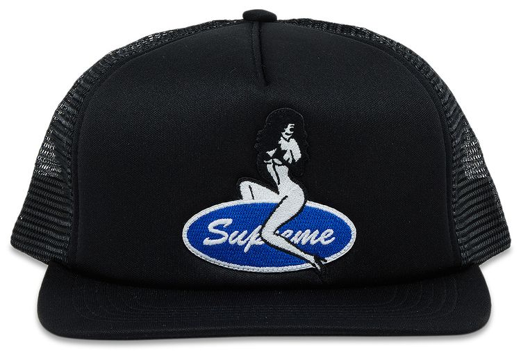 Supreme Pin Up Mesh Back 5-Panel 'Black'