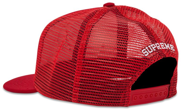 Supreme Pin Up Mesh Back 5 Panel Red