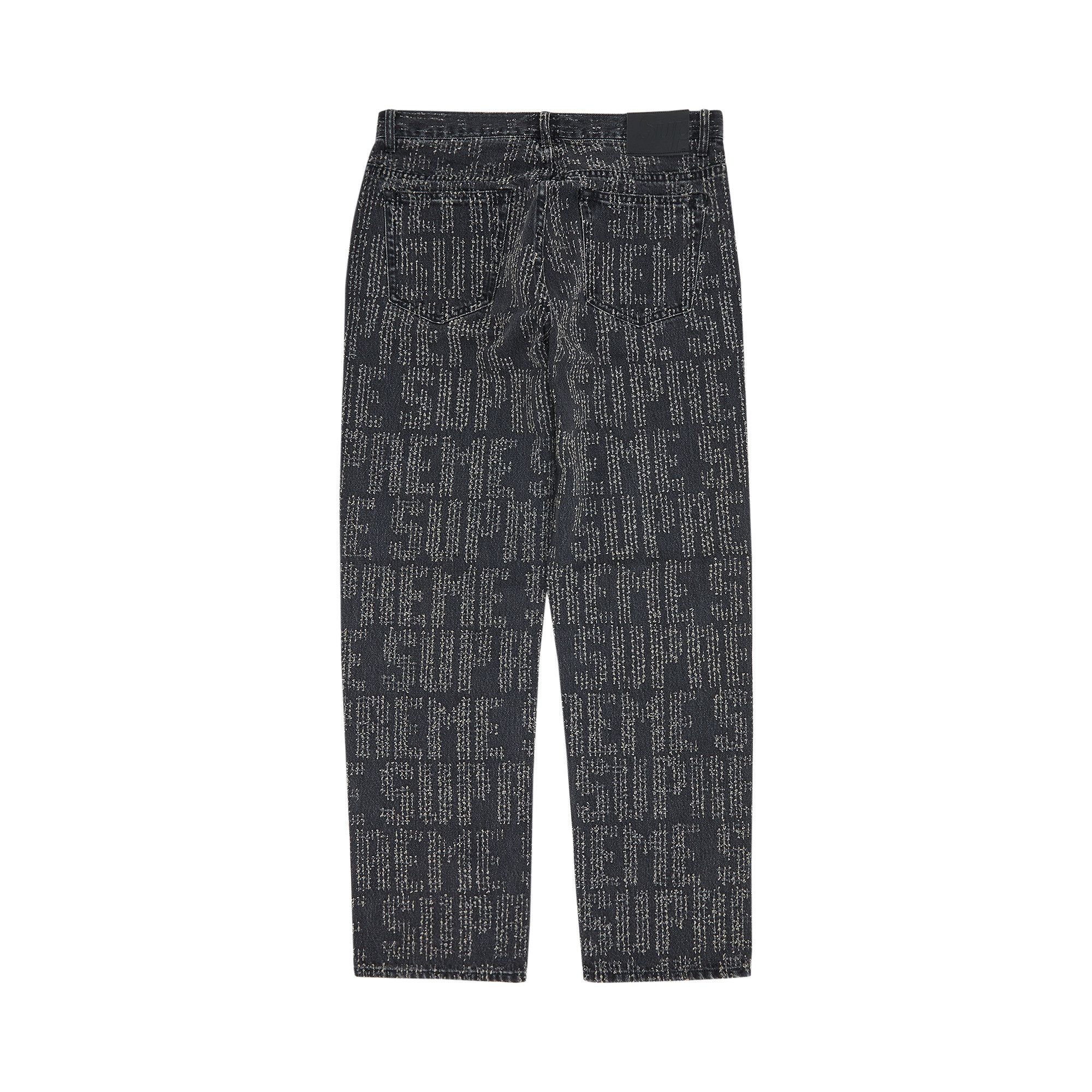 Buy Supreme Needle Punch Regular Jean 'Washed Black