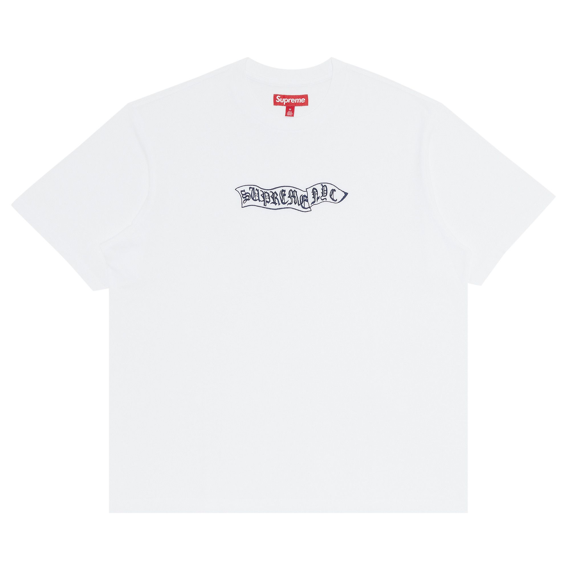 Buy Supreme Banner Short Sleeve Top White FW23KN93 WHITE GOAT CA