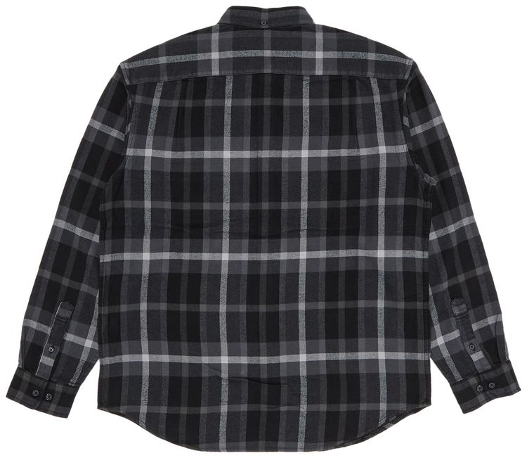 Supreme Plaid Flannel Shirt Black