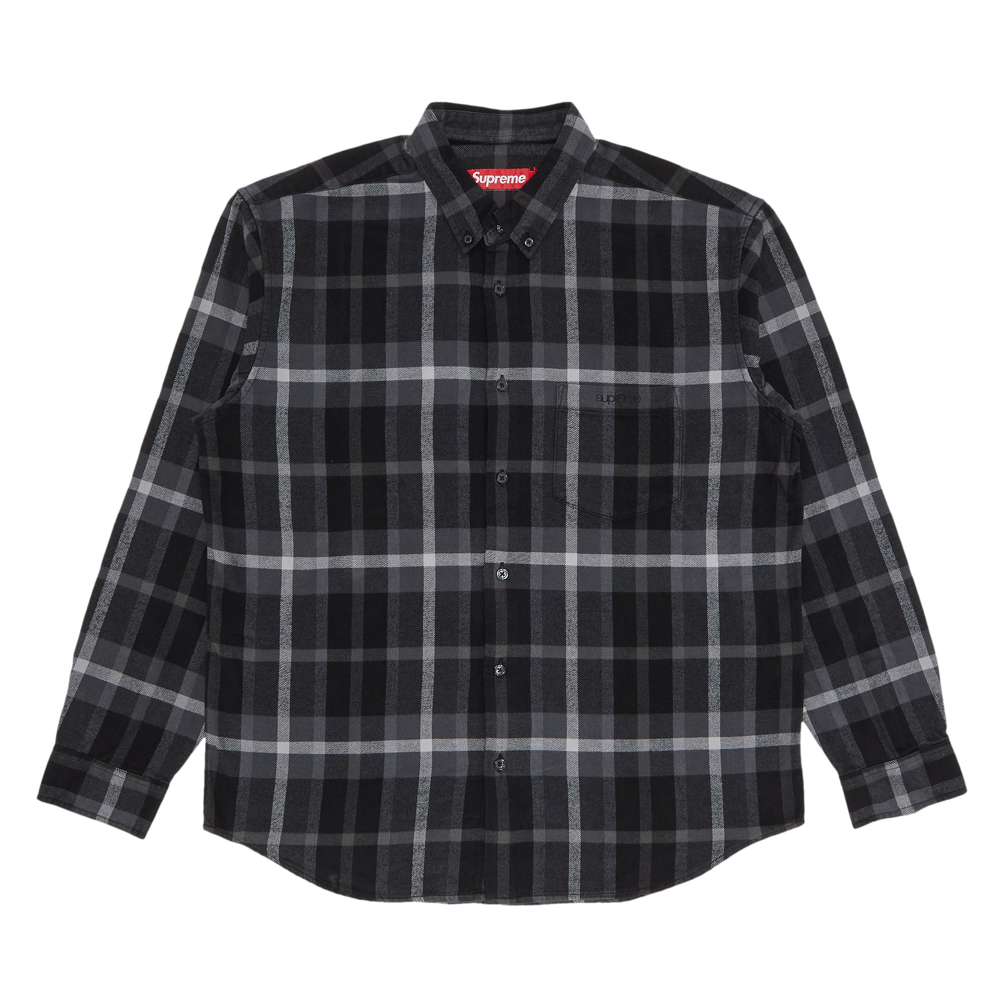 Buy Supreme Plaid Flannel Shirt 'Black' - FW23S36 BLACK | GOAT