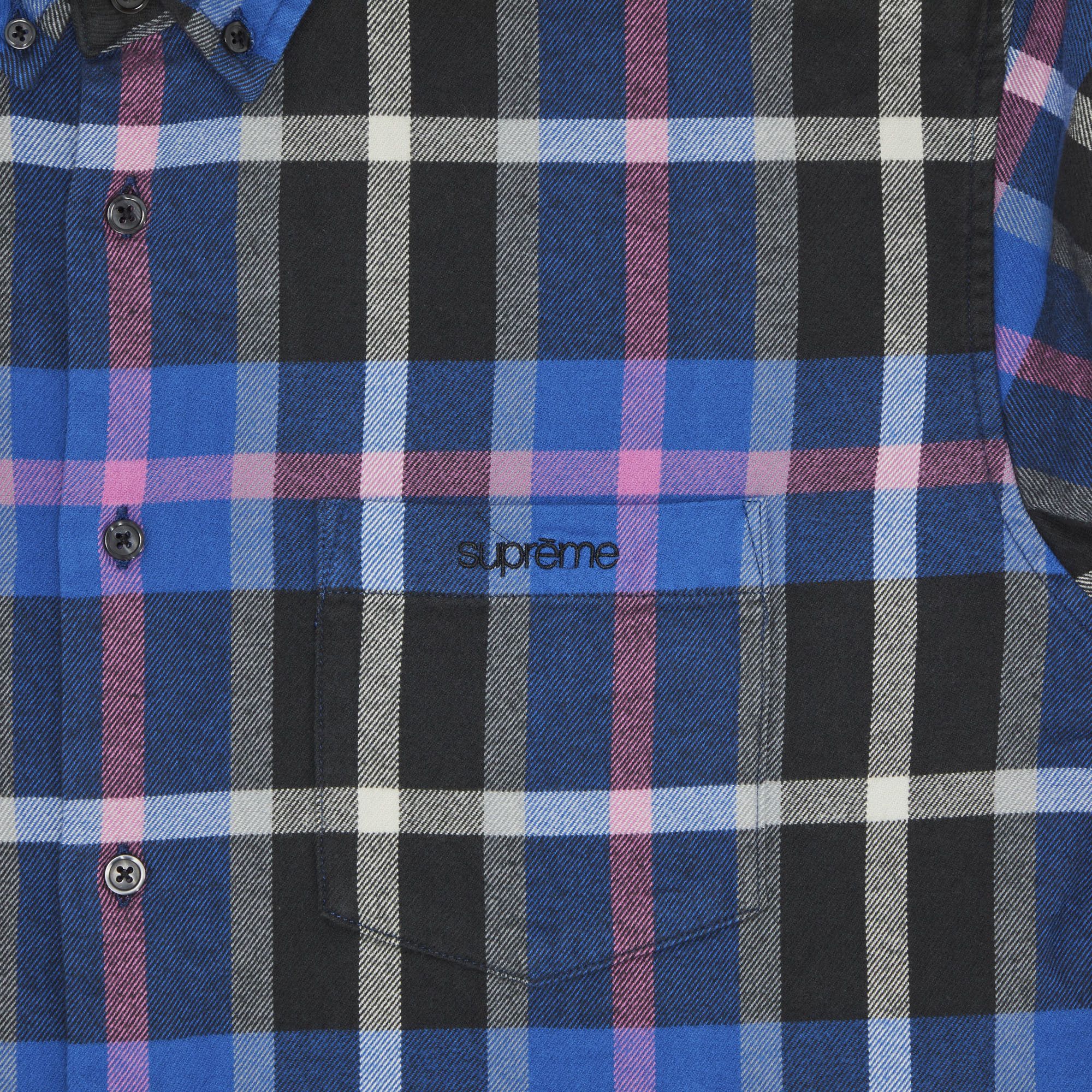 Buy Supreme Plaid Flannel Shirt 'Blue' - FW23S36 BLUE | GOAT