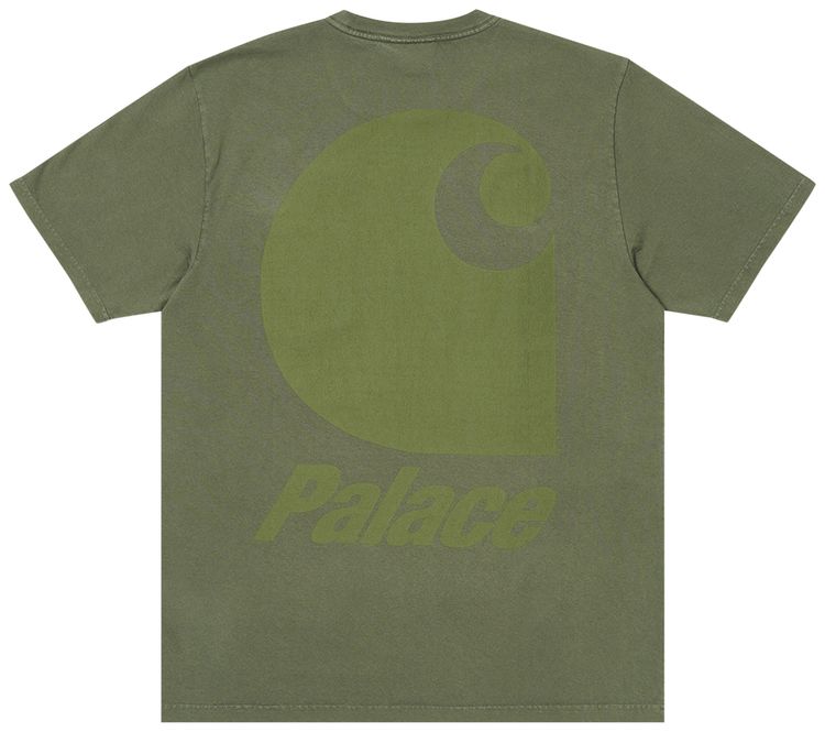 Carhartt WIP x Palace Short Sleeve Pocket T Shirt Dollar Green