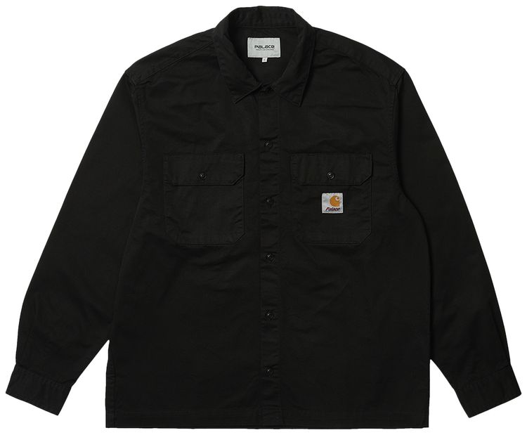 Carhartt WIP x Palace Long-Sleeve Master Shirt 'Washed Black'