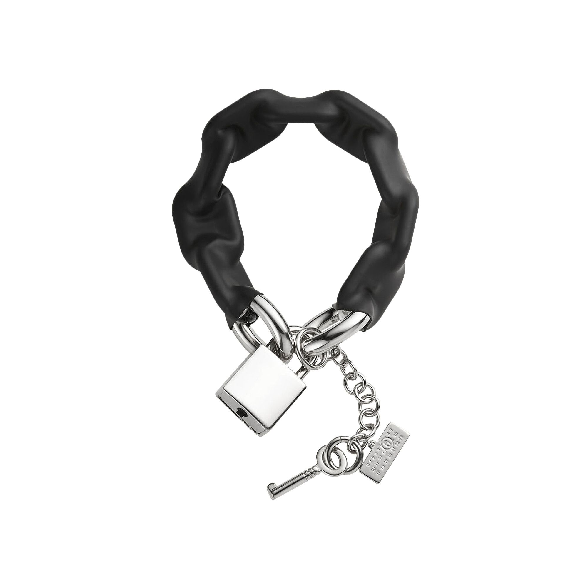 Buy MM6 Maison Margiela Bracelet 'Black/Polished Palladio