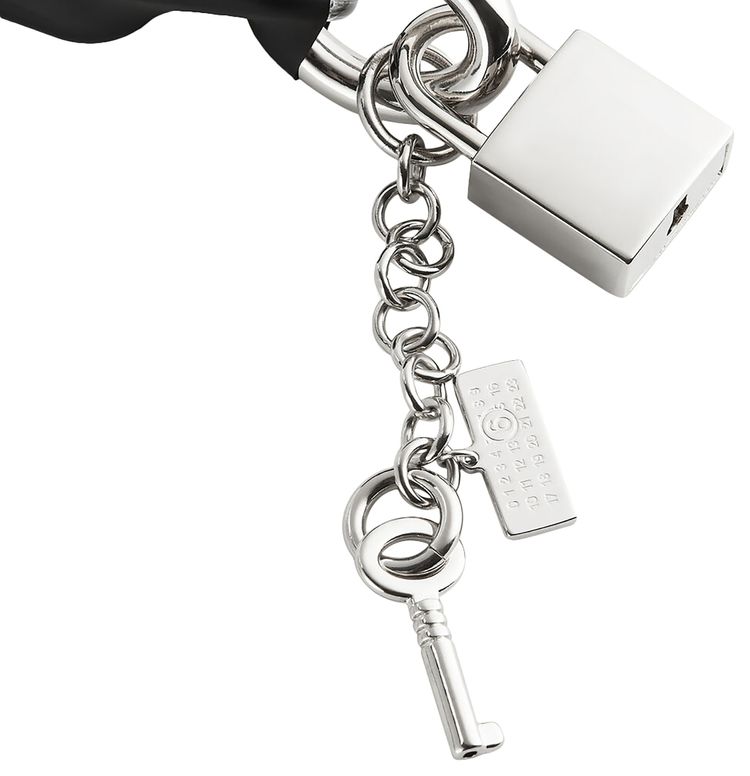 MM6 Maison Margiela Bracelet BlackPolished Palladio