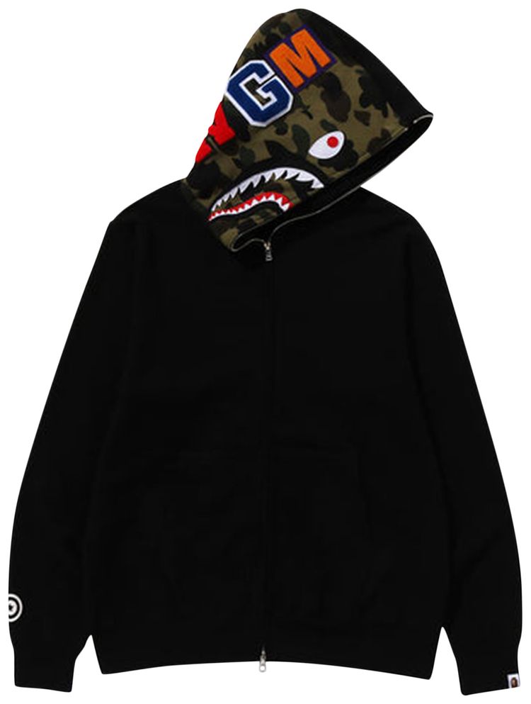 BAPE Shark Full Zip Hoodie Black