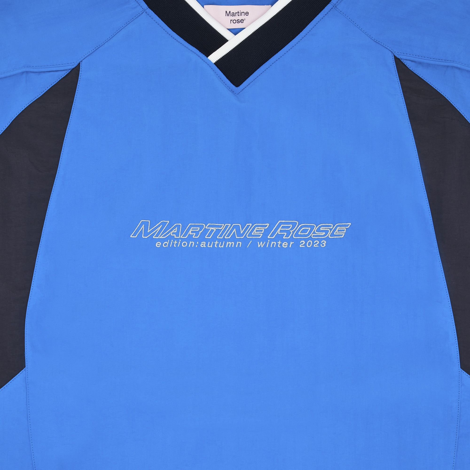 Buy Martine Rose Sports Pullover 'Bright Blue/Navy' - MRAW23 Buy Martine Rose Sports Pullover 'Bright Blue/Navy' - MRAW23