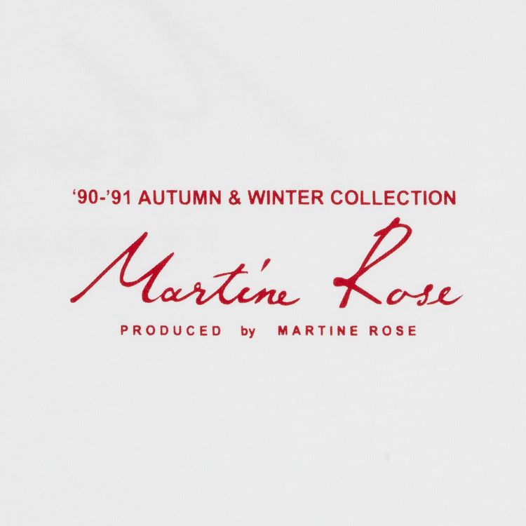 Martine Rose Funnel Neck T Shirt White