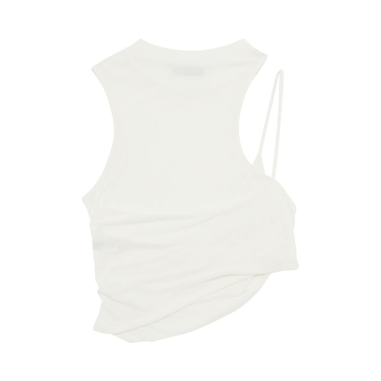 Hyein Seo Twisted Crop Top Ivory