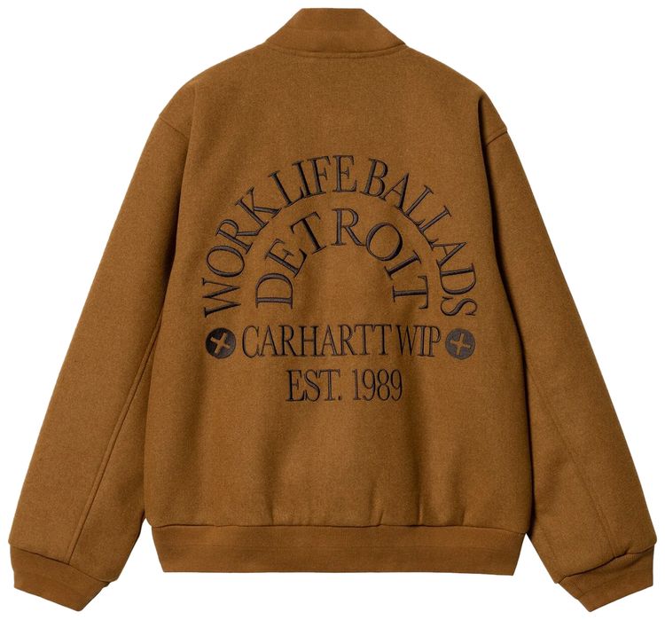 Carhartt WIP Work Varsity Bomber Deep Hamilton Brown