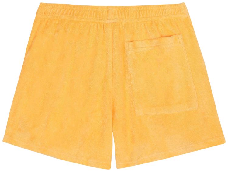 Sporty  Rich NY Tennis Club Terry Disco Shorts SaffronWhite