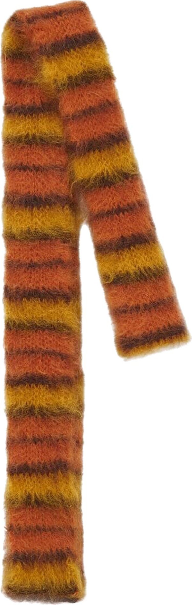 Marni Brushed Mohair and Wool Scarf 'Lobster'