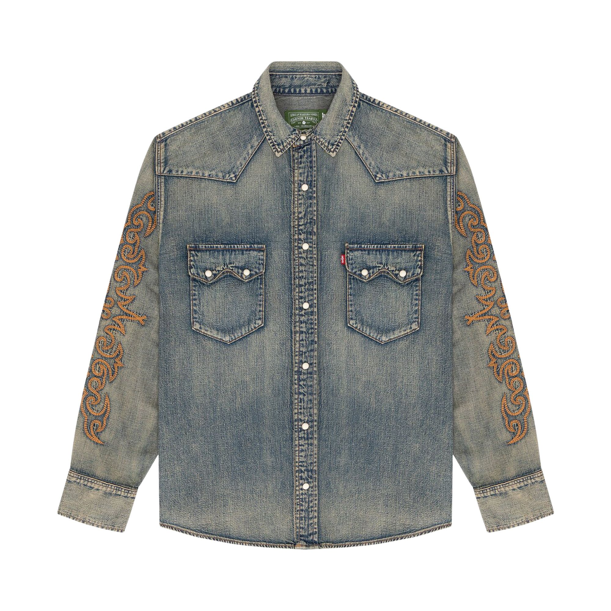 Buy Levi's x Denim Tears Western Stitch Denim Shirt 'Worn