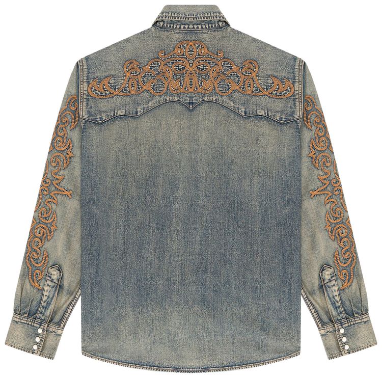 Levis x Denim Tears Western Stitch Denim Shirt Worn Indigo