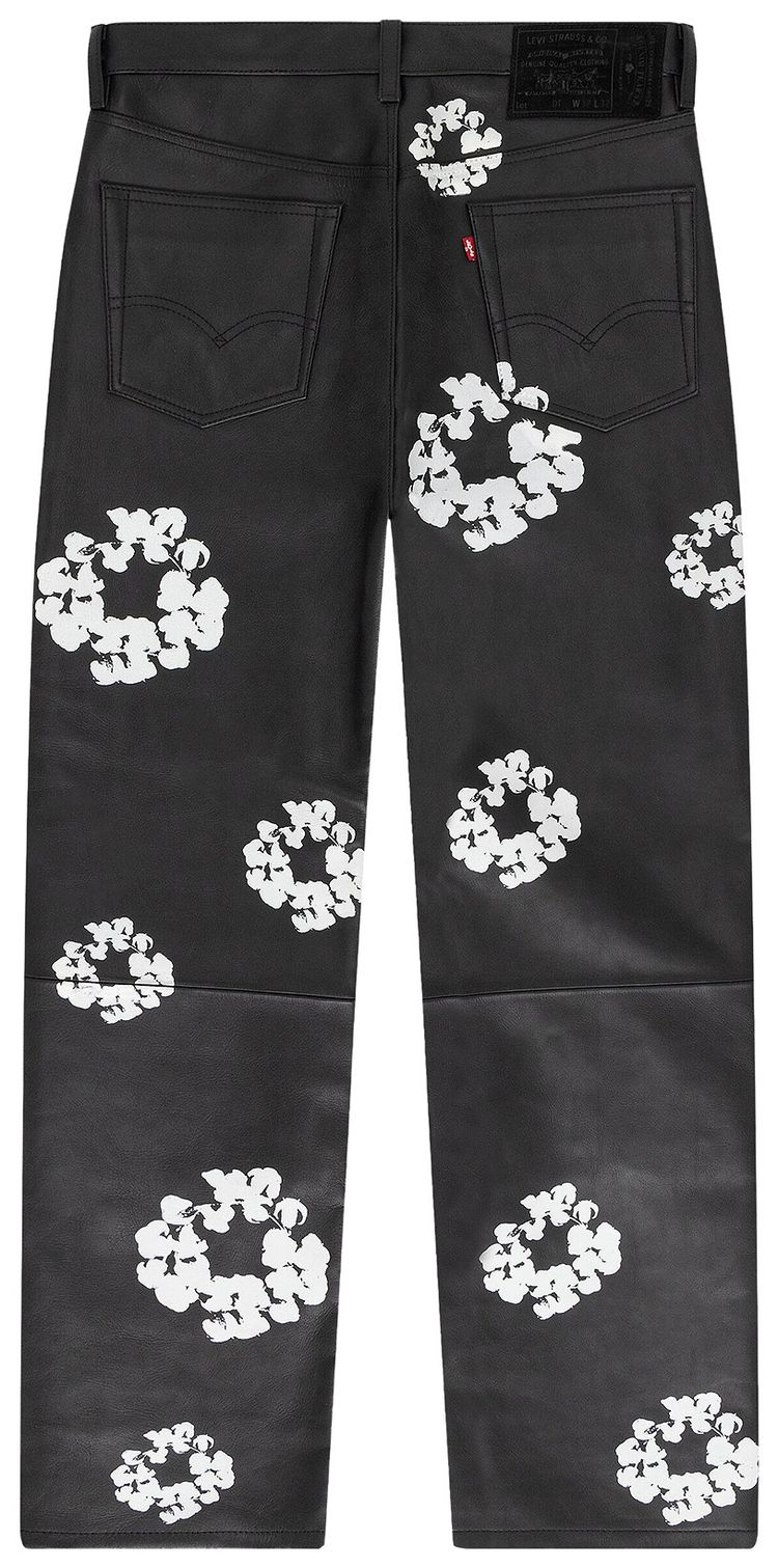 Levis x Denim Tears Leather Wreath Pants Black