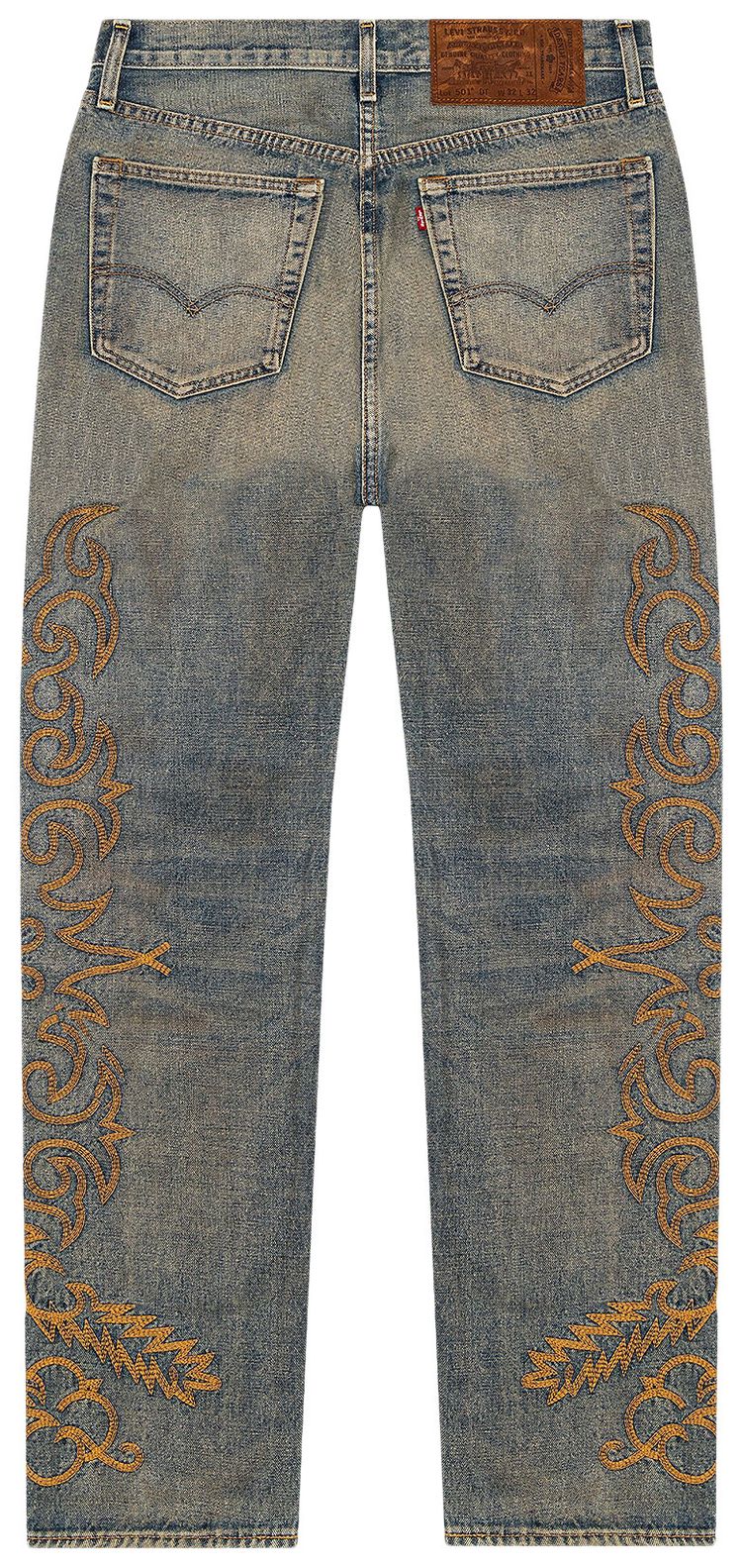 Levis x Denim Tears Western Stitch 501 Jeans Worn Indigo