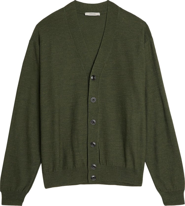 Lemaire Relaxed Twisted Cardigan 'Ivy Green'