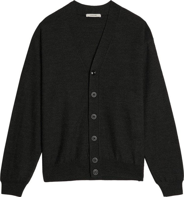 Lemaire Relaxed Twisted Cardigan 'Anthracite'