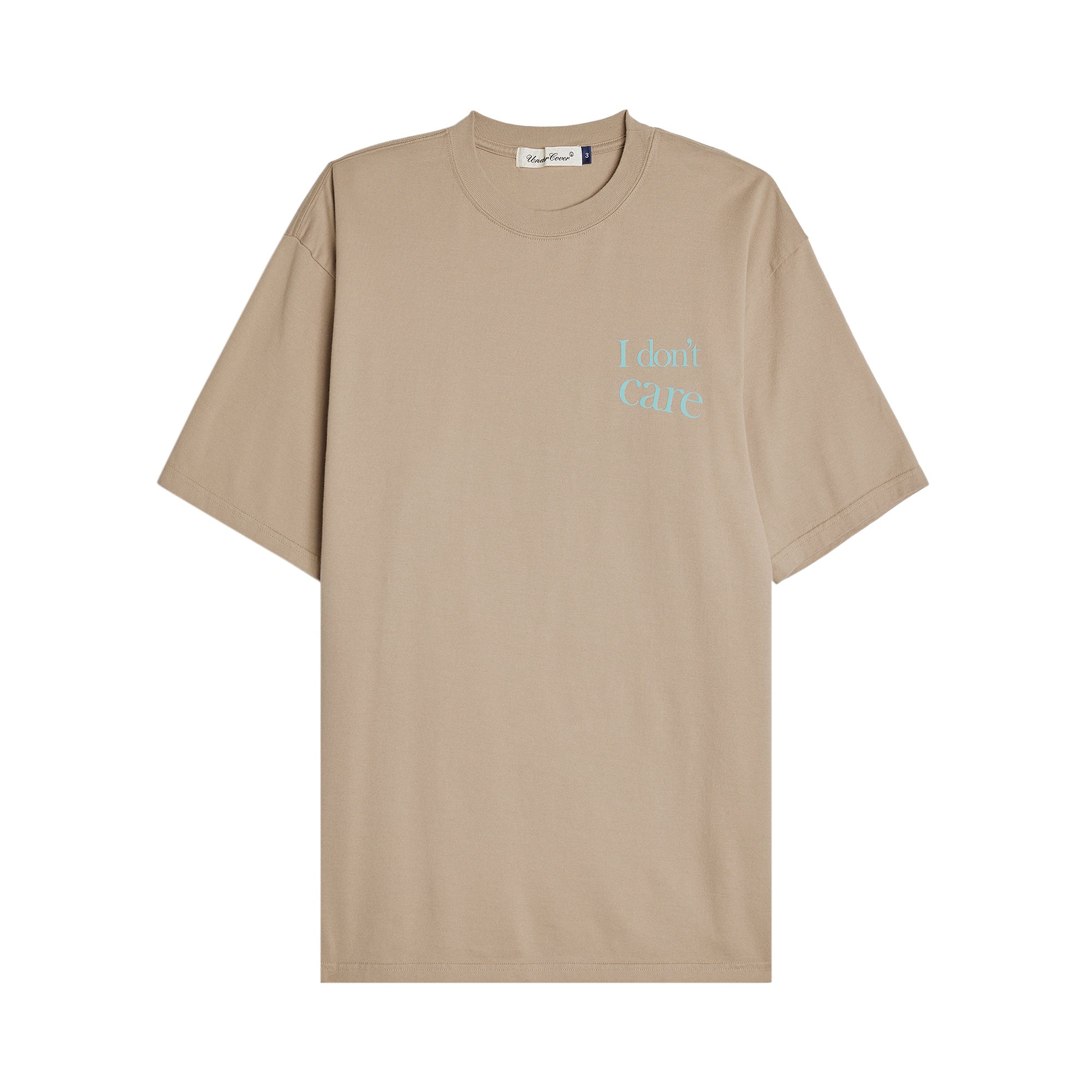 Buy Undercover I Don't Care T-Shirt 'Beige' - UC2C3806 BEIG | GOAT