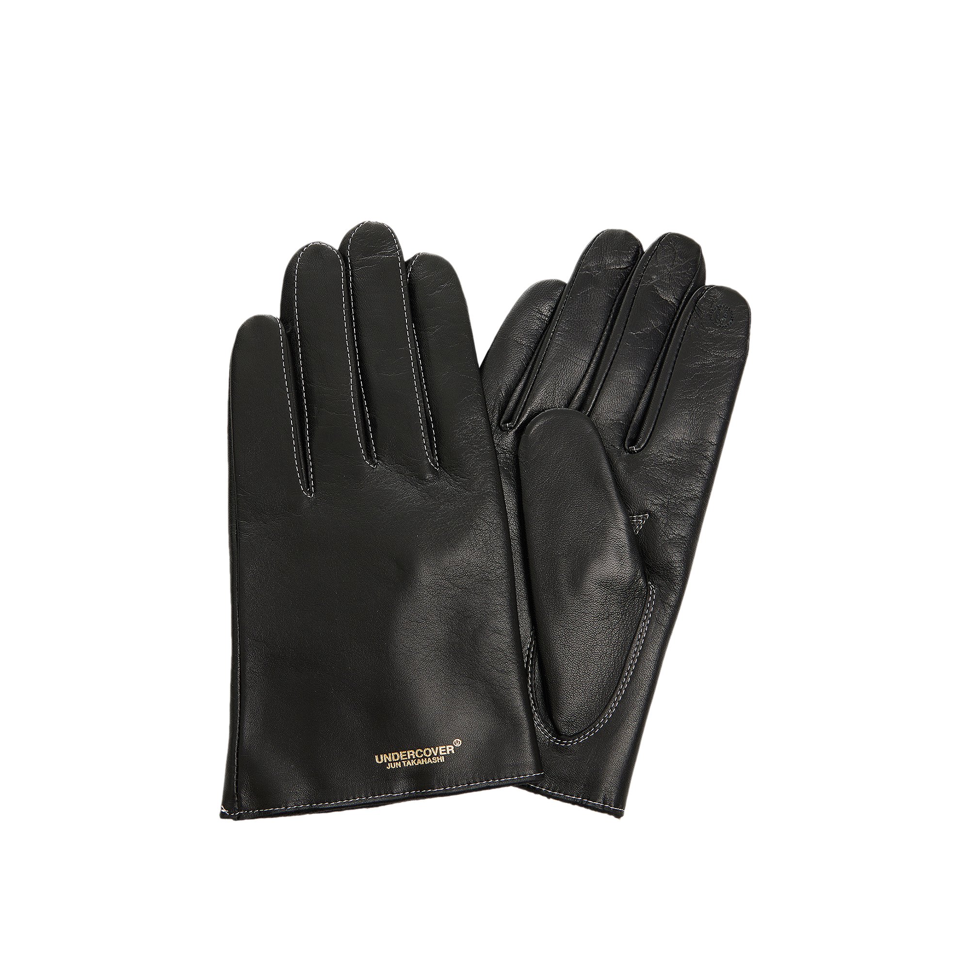 Buy Undercover Logo Leather Gloves 'Black' - UC2C4G02 1 BLAC | GOAT SA