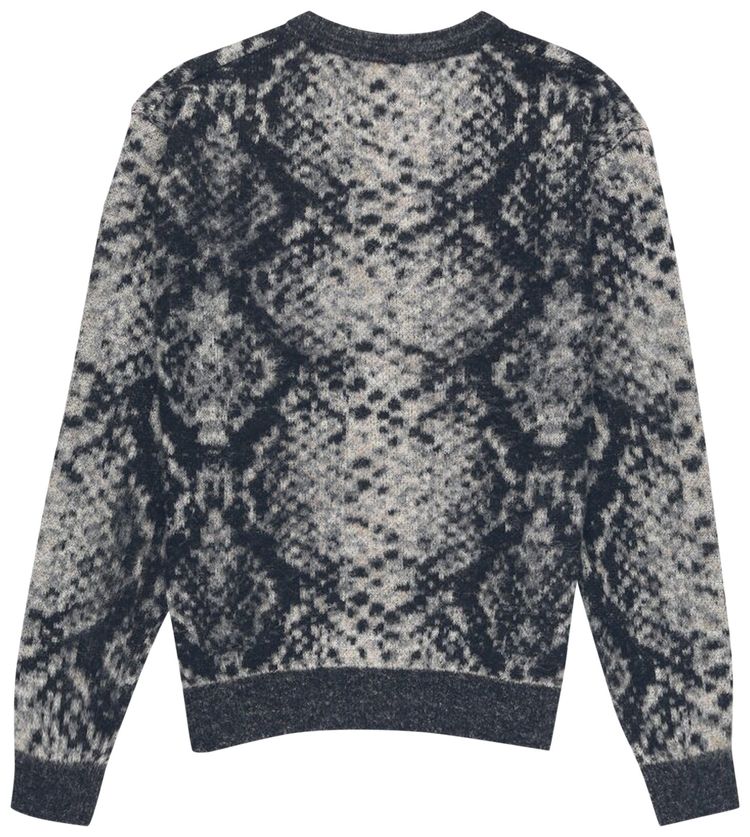 thisisneverthat Phyton Jacquard Knit Cardigan Black