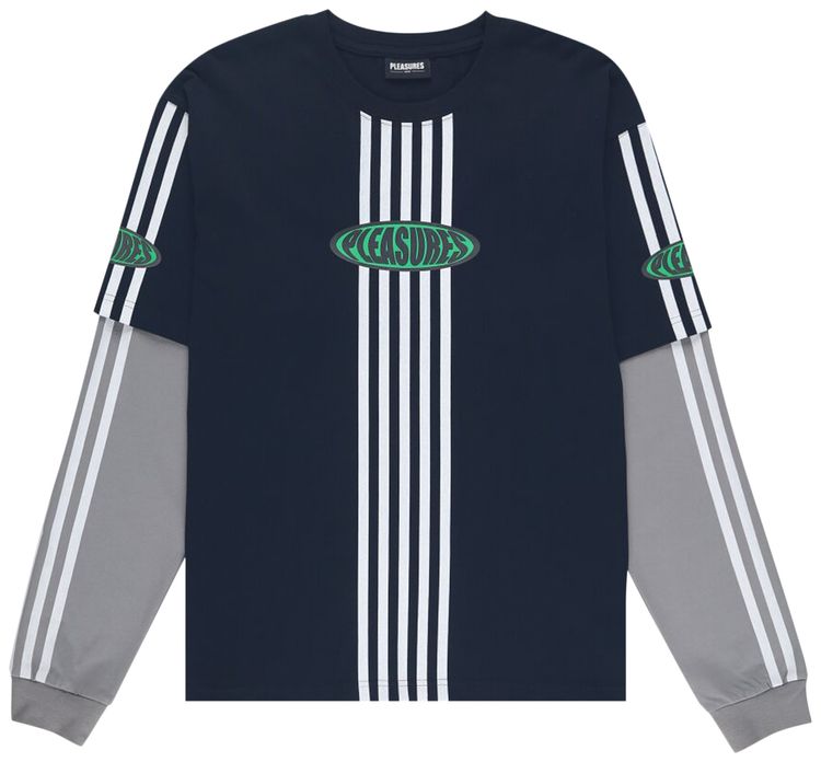 Pleasures Faux Layered Long Sleeve Black