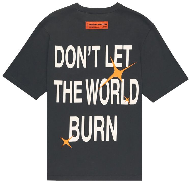 Heron Preston HP Burn T Shirt Black