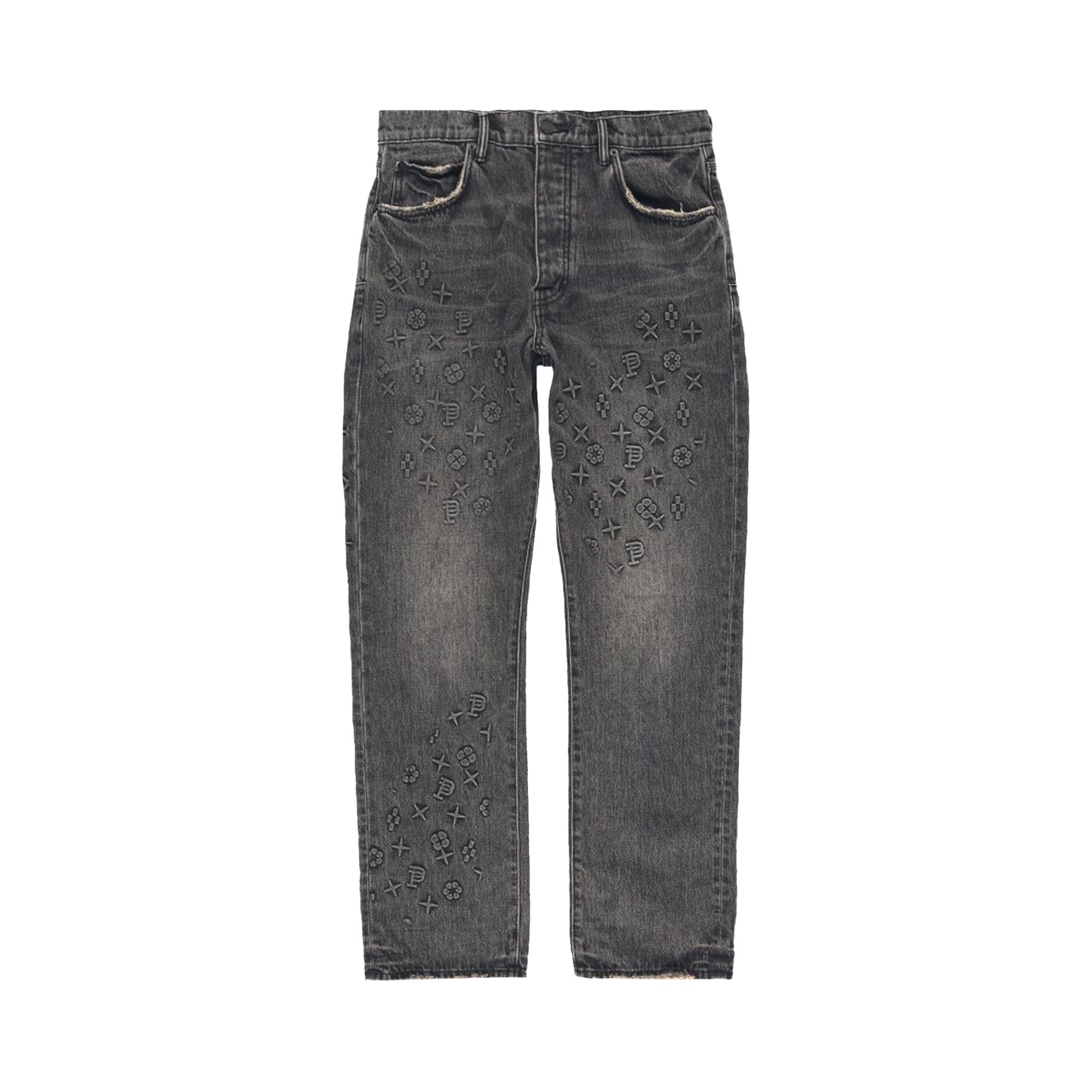 肉じゃが PURPLE BRAND デニム Buy PURPLE BRAND Embossed Denim 'Black Embossed Denim' - P011
