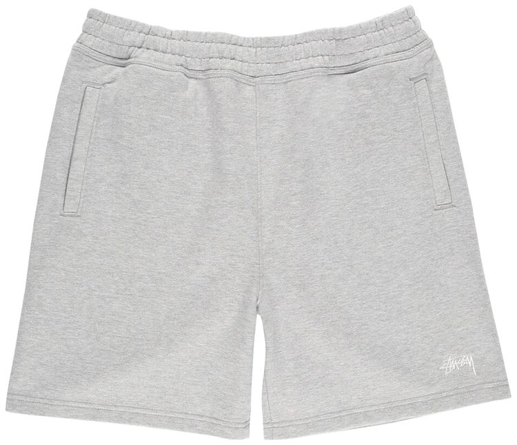 Stussy Stock Logo Shorts Grey Heather