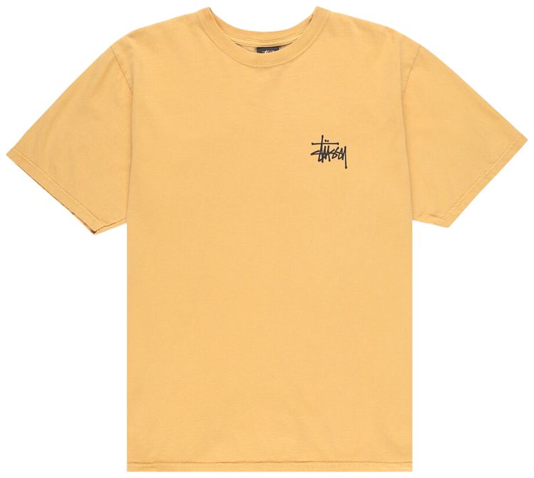 Stussy Basic Pigment Dyed T Shirt Honey