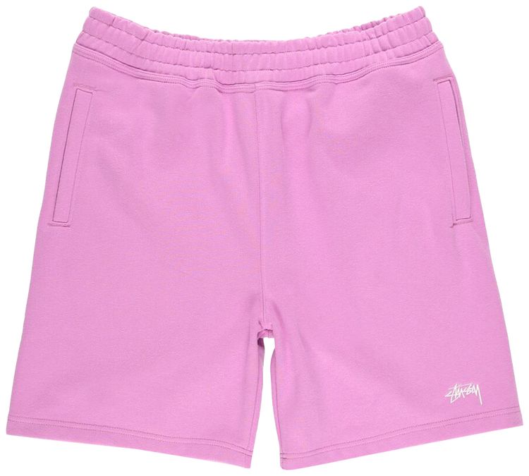 Stussy Stock Logo Shorts Violet