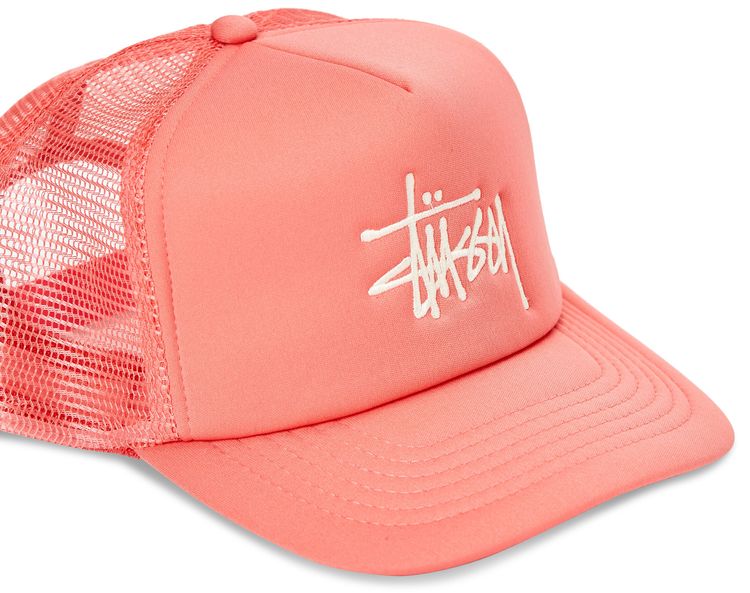 Stussy Big Basic Trucker Cap Pink