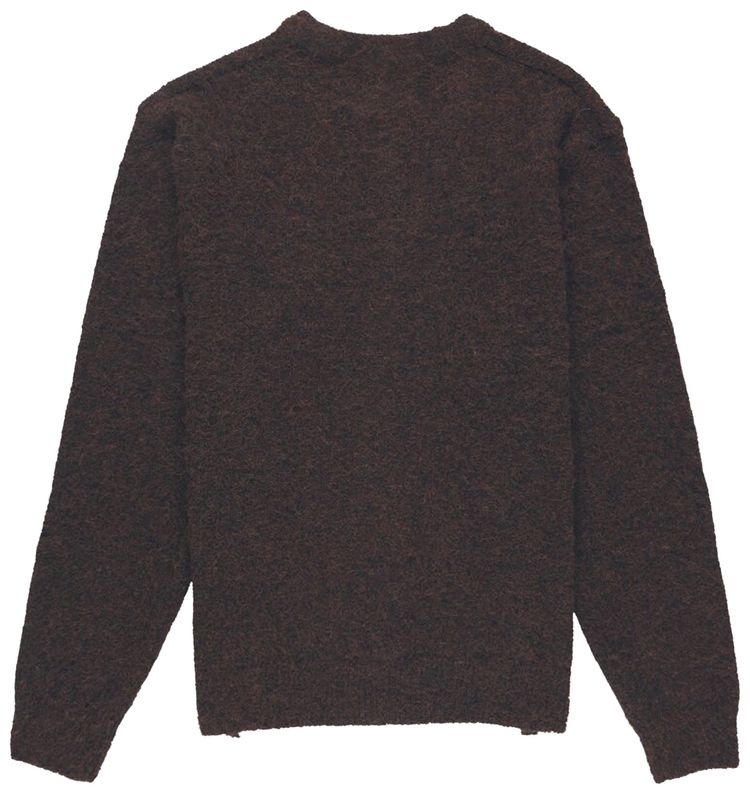 thisisneverthat Hairy Knit Cardigan Brown