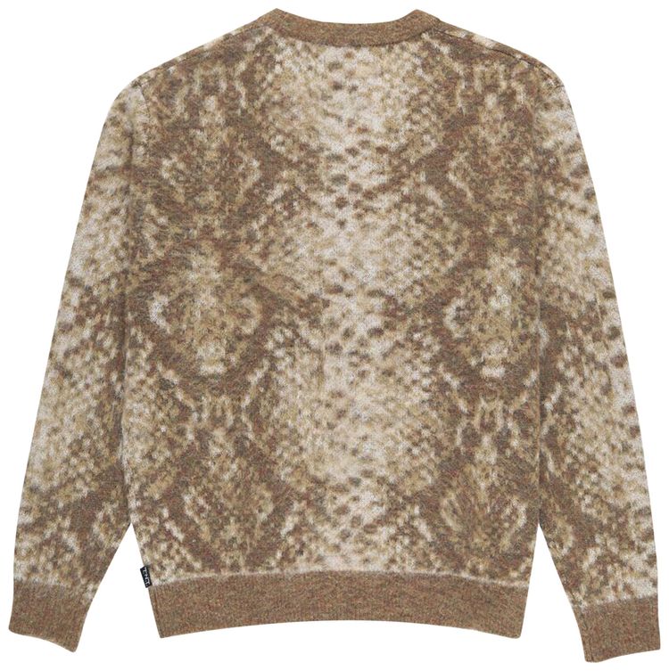 thisisneverthat Phyton Jacquard Knit Cardigan Brown