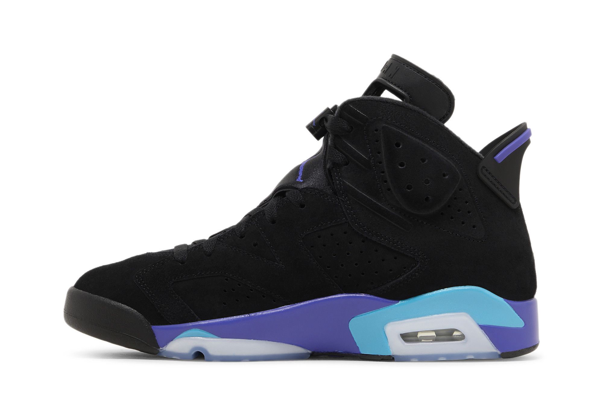 Black and purple jordan 6s discount