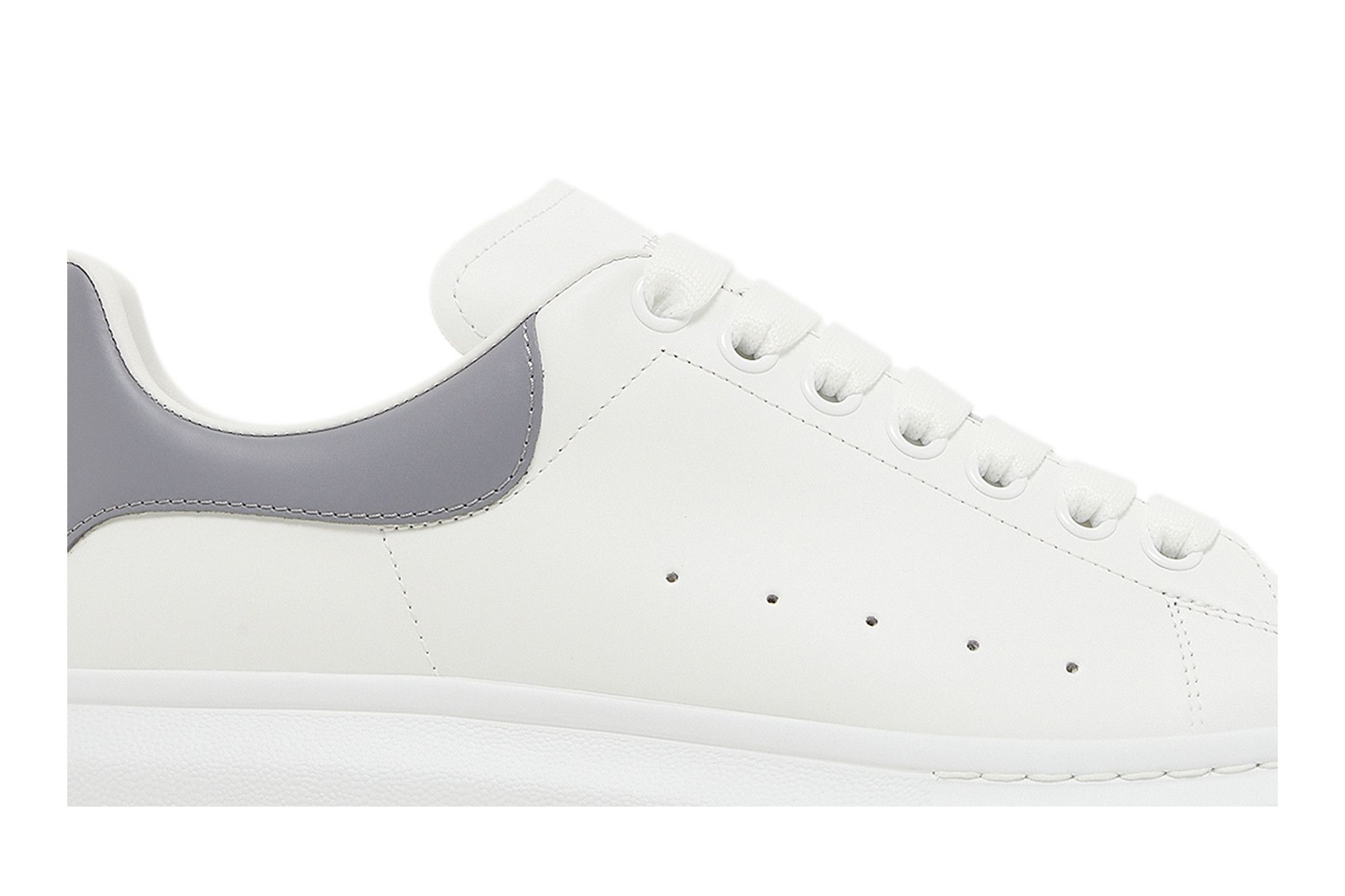Buy Alexander McQueen Oversized Sneaker White Grey 727388 WHGP5 8715 GOAT
